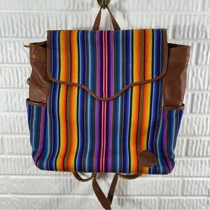 Mikoleon Artisan Backpack Multicolor Crossbody strap
